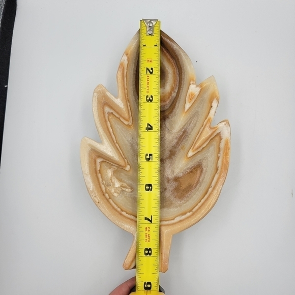 VTG Marble Leaf Trinket Dish - Picture 4 of 5